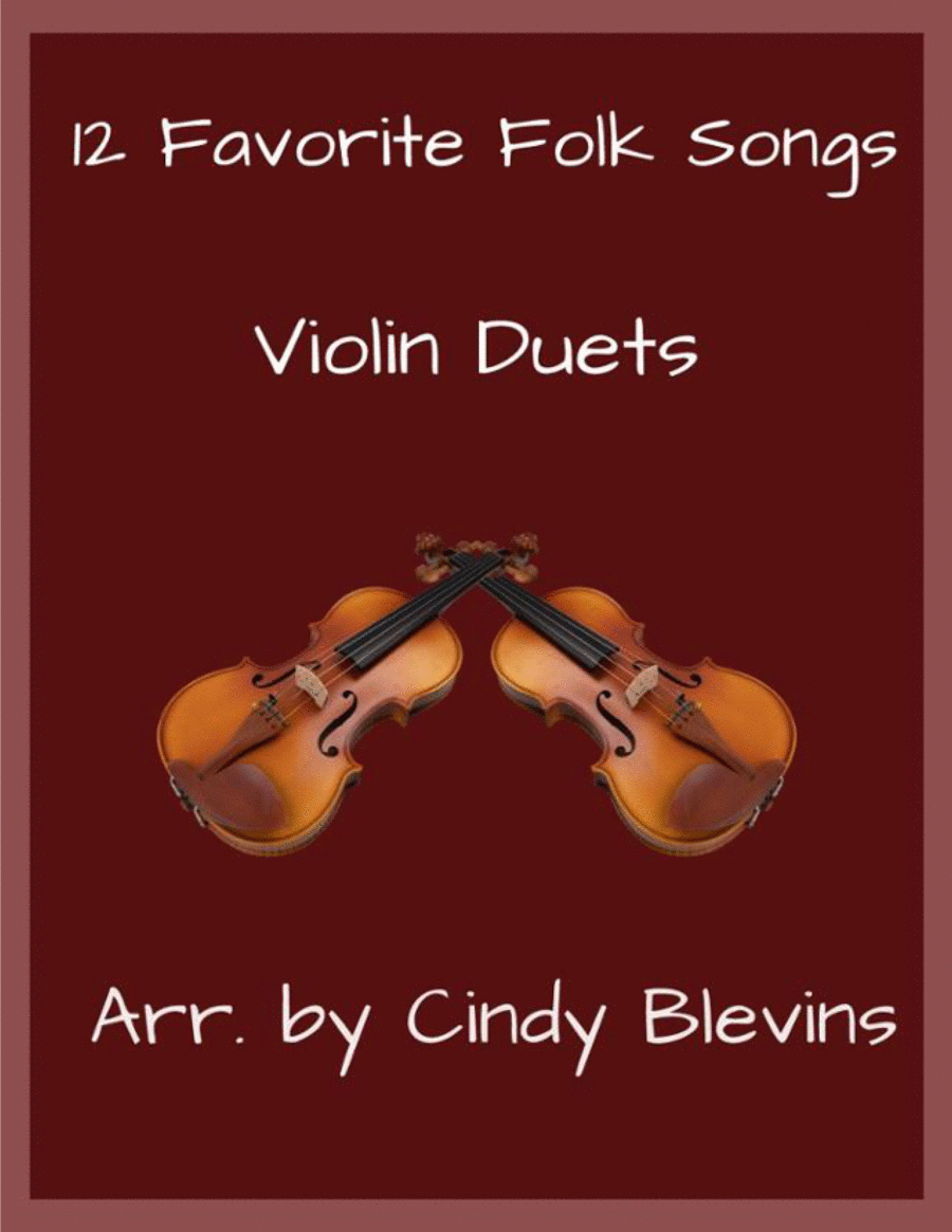 12 Favorite Folk Songs, Violin Duets String Duet scores gallery preview page 1