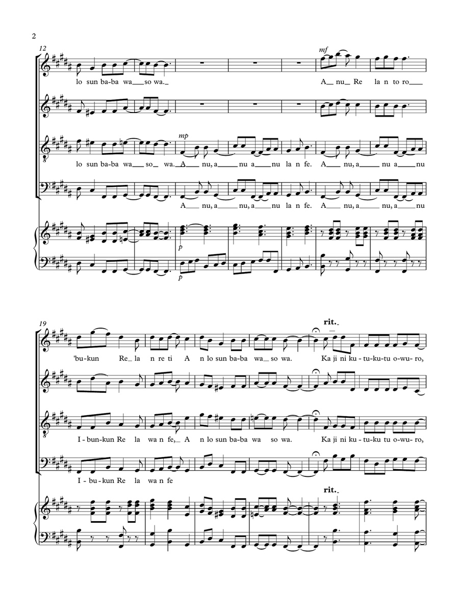 ORE OFE ORE OFE 4-Part scores gallery preview page 2