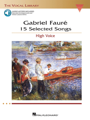 Book cover for Gabriel Faure: 15 Selected Songs