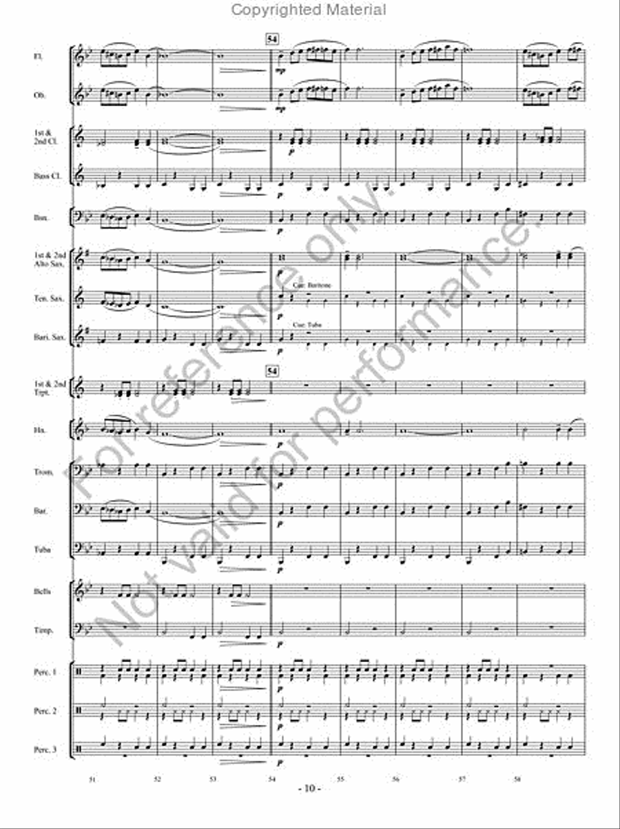 Desert Caravan Concert Band scores gallery preview page 9