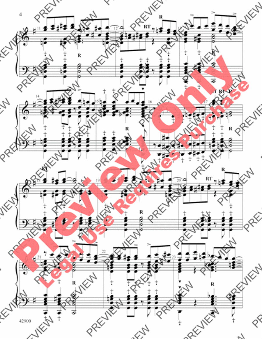 Jingle Bell Samba Handbell Choir scores gallery preview page 4