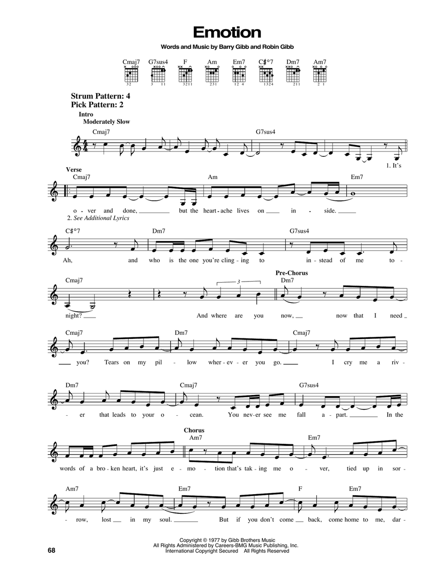 Emotion Acoustic Guitar scores gallery preview page 1