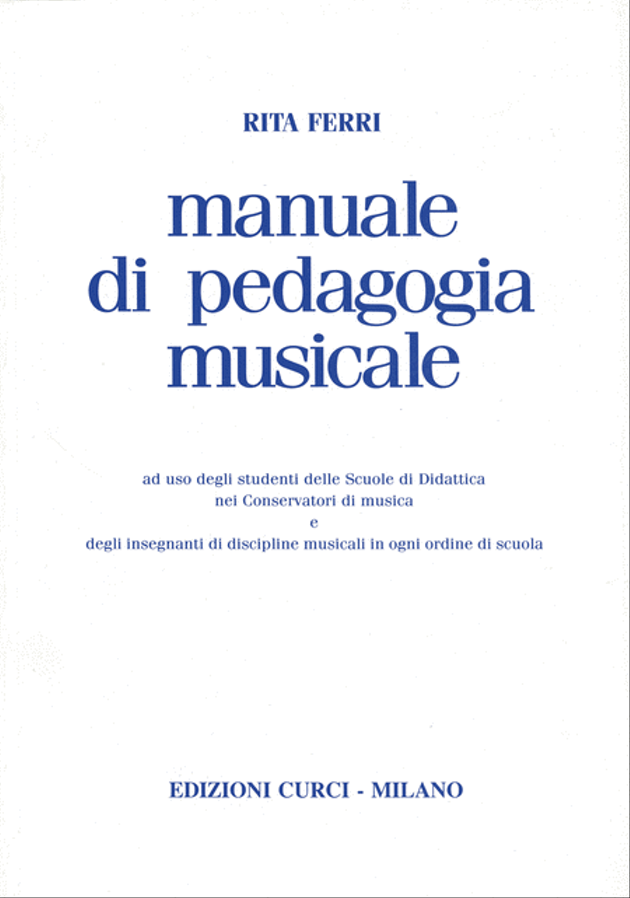 Manuale di pedagogia musicale School and Community scores gallery preview page 1