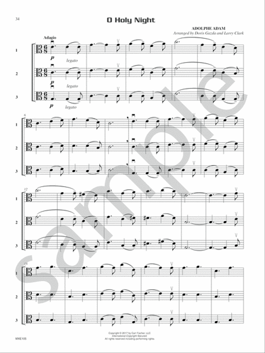 Compatible Trios for Christmas Viola scores gallery preview page 14