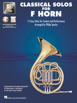Book cover for Classical Solos for F Horn