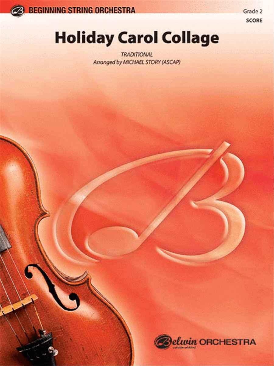 Holiday Carol Collage String Orchestra scores gallery preview page 1