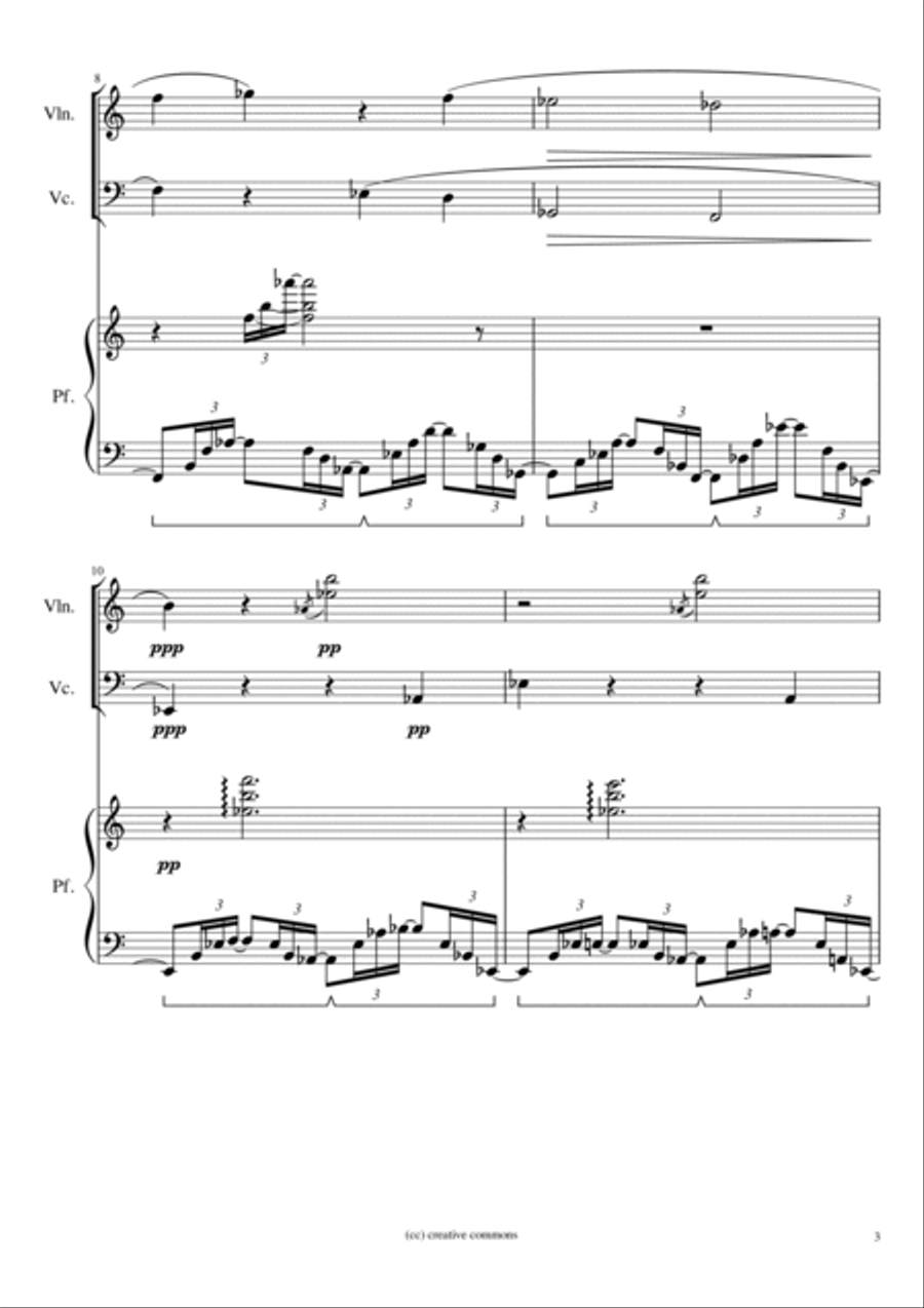 Trio Opus 15 Piano Trio scores gallery preview page 3