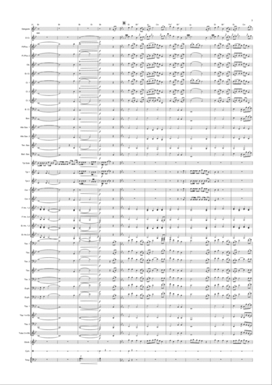 THE HOLY WINGS O SAVIOR / BRED DINA VIDA VINGAR Concert Band scores gallery preview page 3