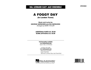 A Foggy Day (In London Town) - Conductor Score (Full Score)