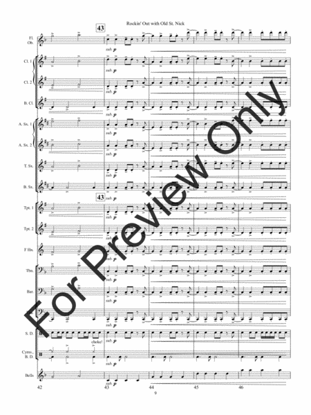 Rockin' Out with Old St. Nick - Full Score image number null