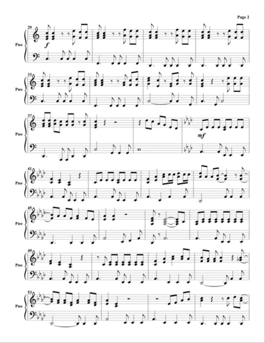 Islands In The Stream Piano Solo scores gallery preview page 2