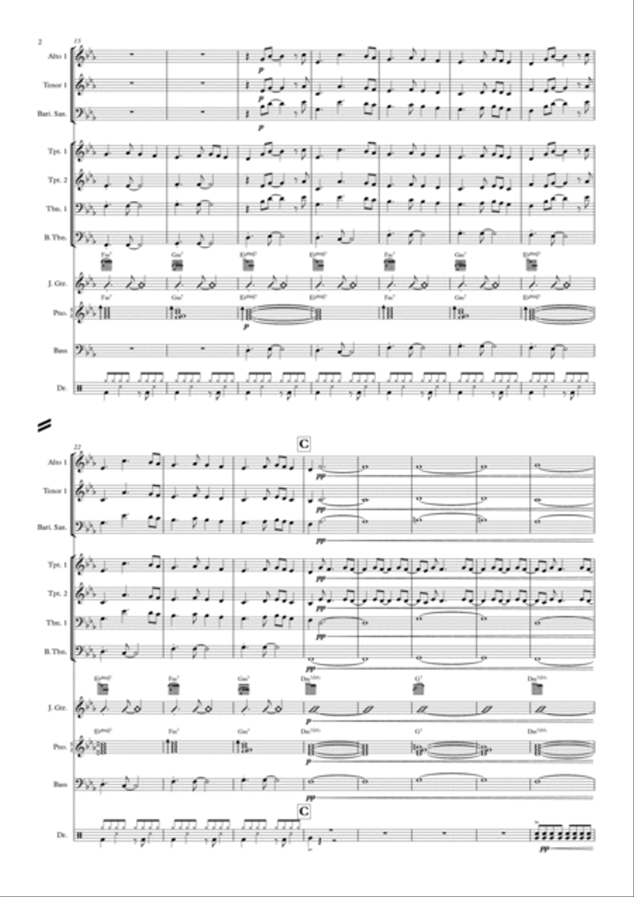 Smells Like Teen Spirit Smells Like Teen Spirit Jazz Ensemble scores gallery preview page 2