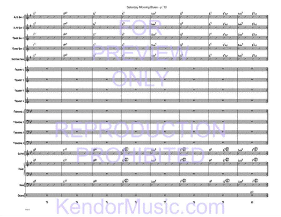 Saturday Morning Blues Saturday Morning Blues Jazz Ensemble scores gallery preview page 11