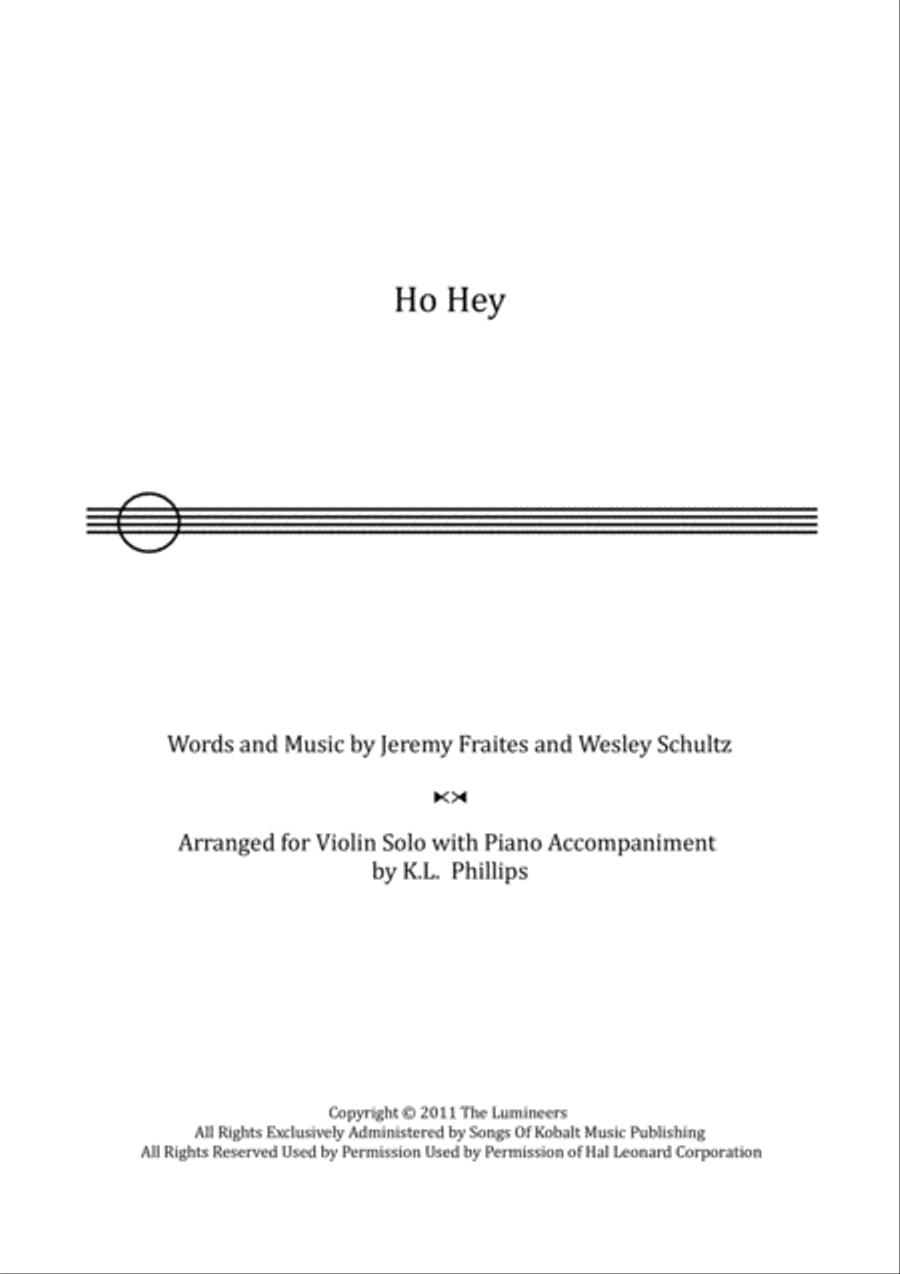 Ho Hey Violin scores gallery preview page 1