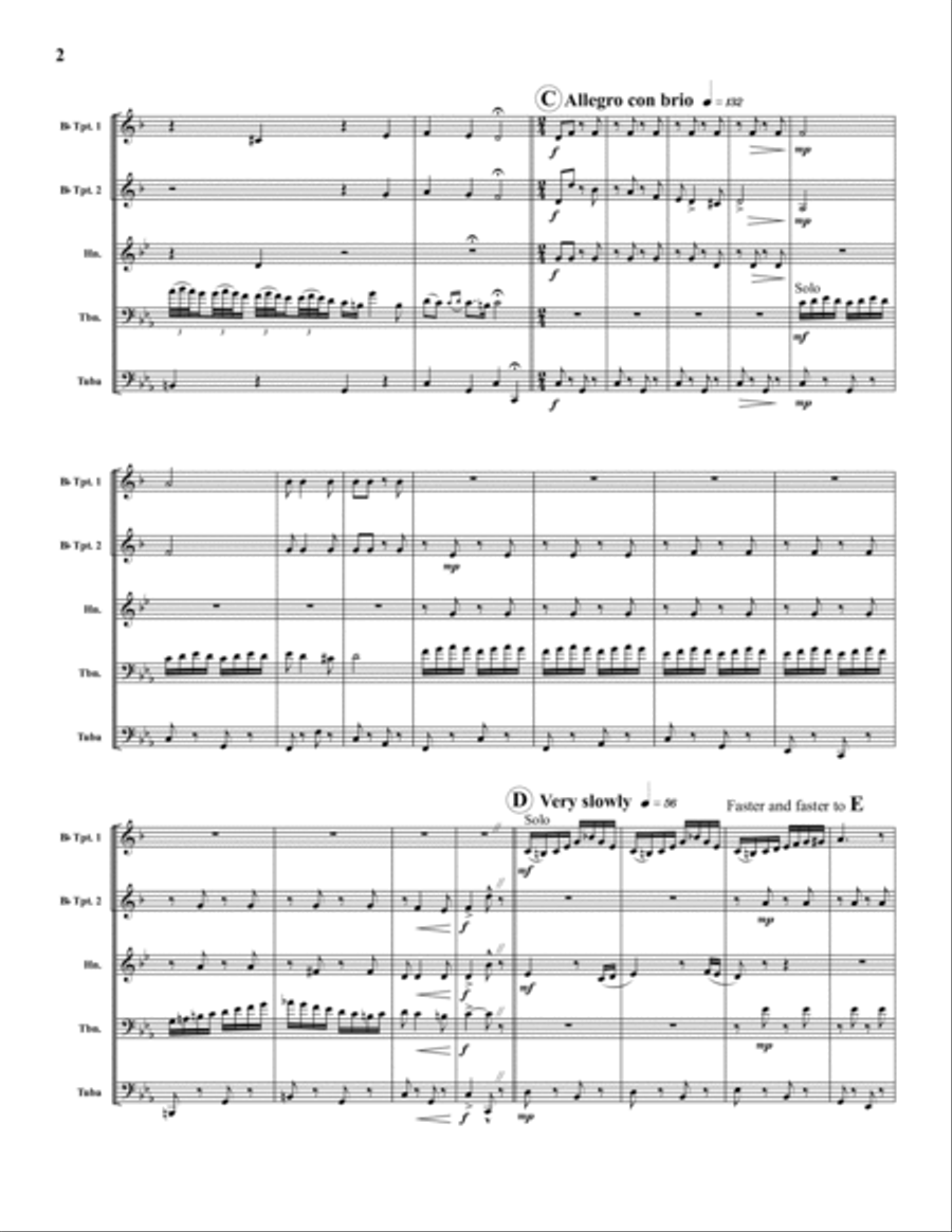 Czardas Brass Quintet scores gallery preview page 2