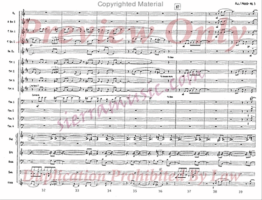 All I Need Jazz Ensemble scores gallery preview page 6