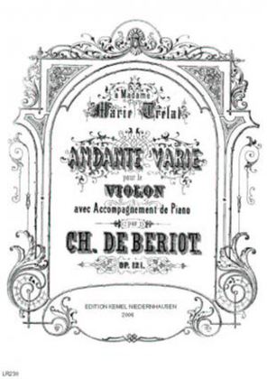 Book cover for Andante varie [Re majeur]