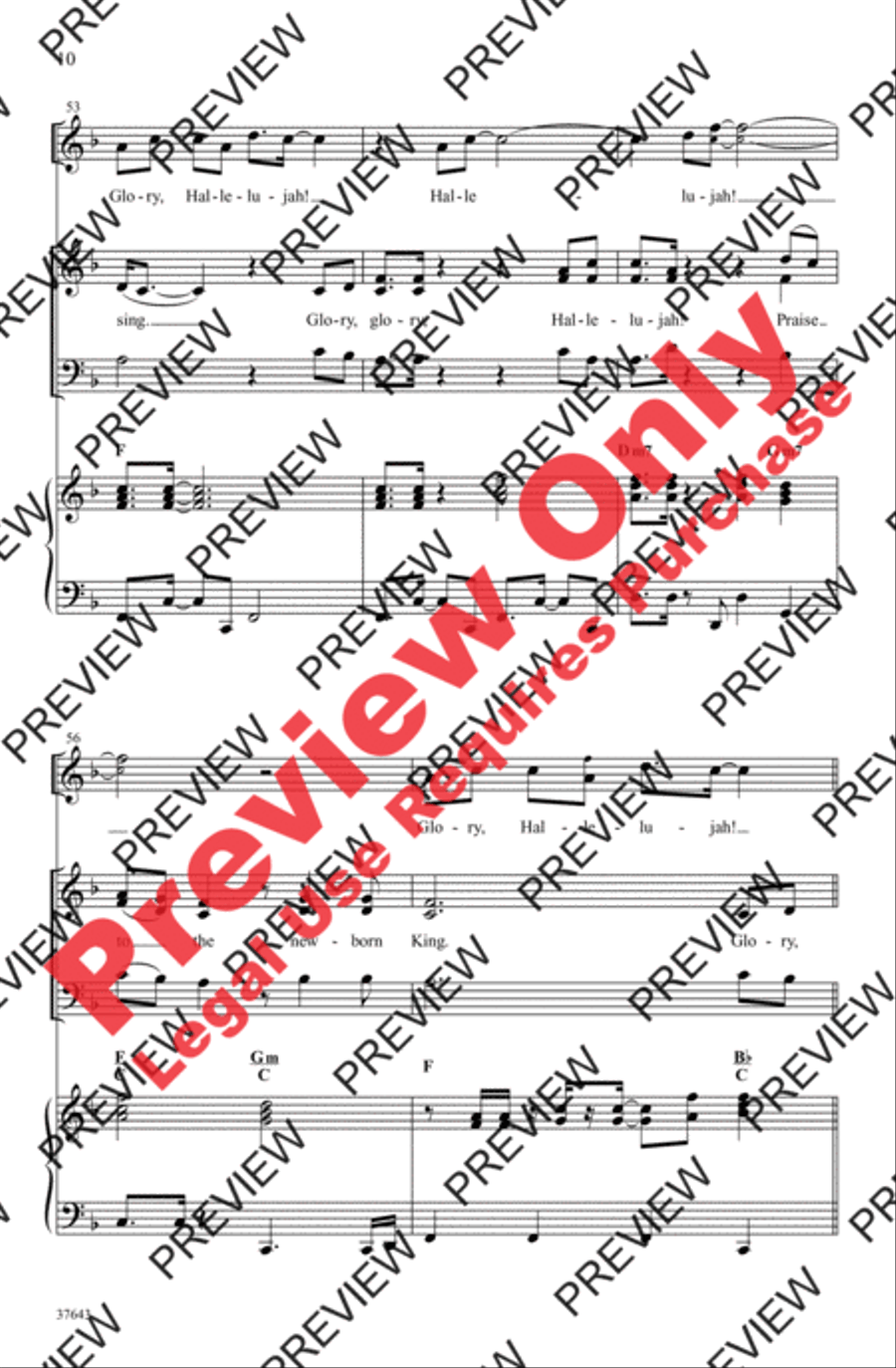Christmas Glory Hallelujah 3-Part scores gallery preview page 21
