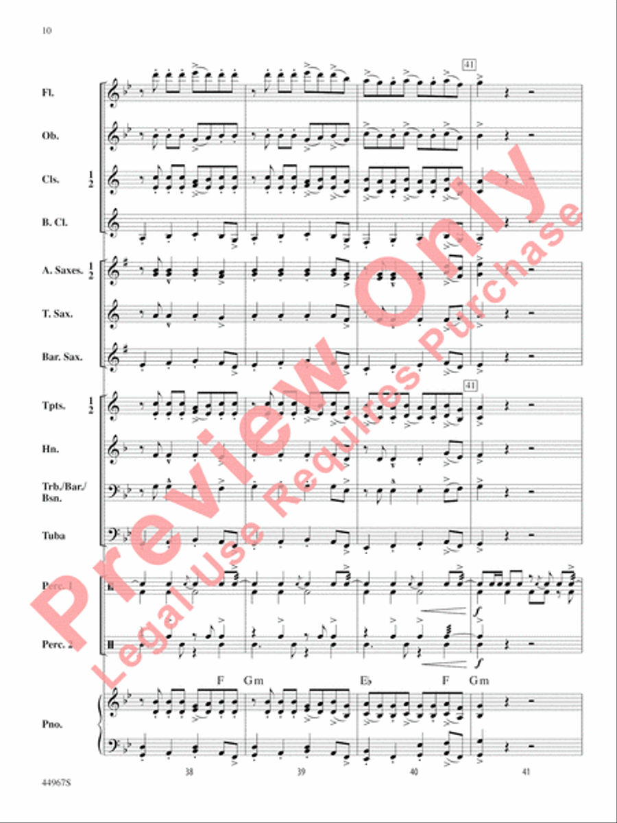 Tango Argentina Concert Band scores gallery preview page 11