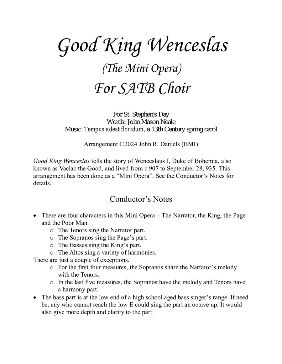 Good King Wenceslas (The Mini Opera) image number null