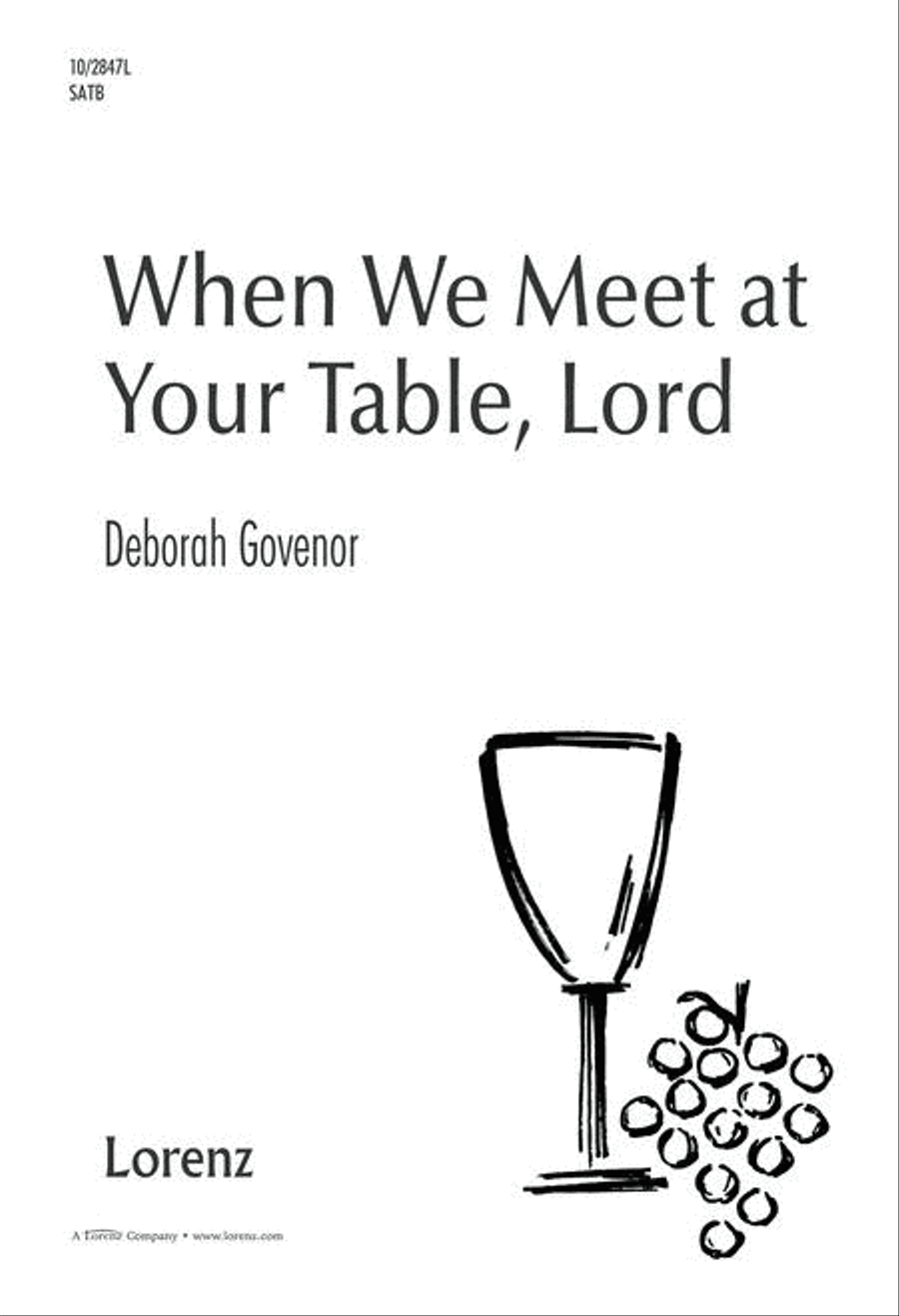 When We Meet At Your Table, Lord 4-Part scores gallery preview page 1
