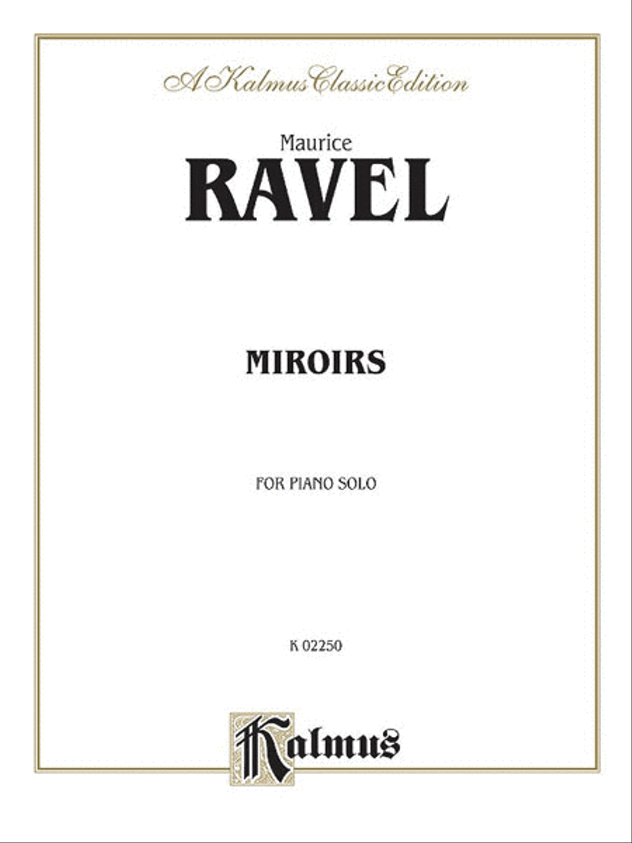 Miroirs Piano Solo scores gallery preview page 1