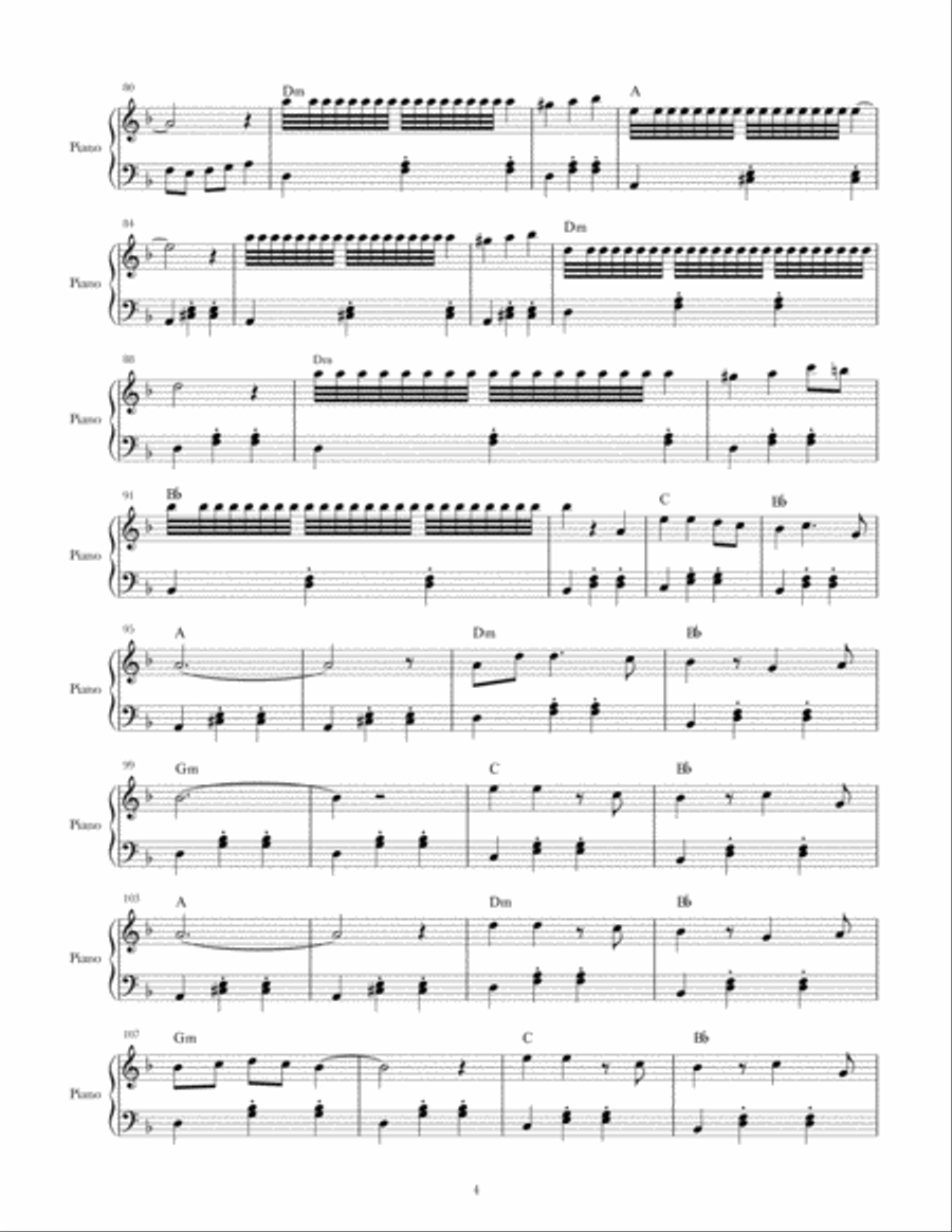 Choori Choori Piano Solo scores gallery preview page 4