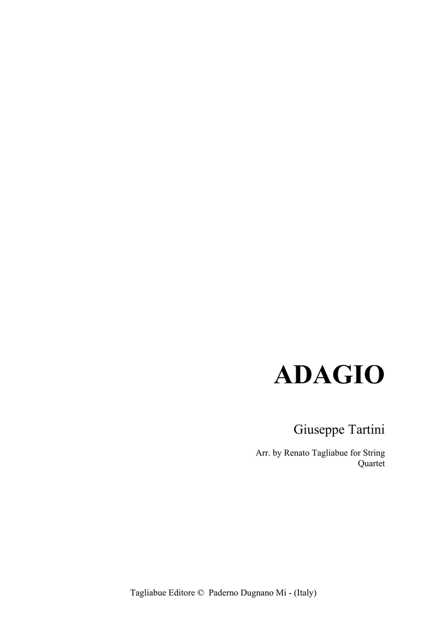 SARABANDA III - G. Tartini - Arr. for String Quartet - Set of Parts String Quartet scores gallery preview page 1