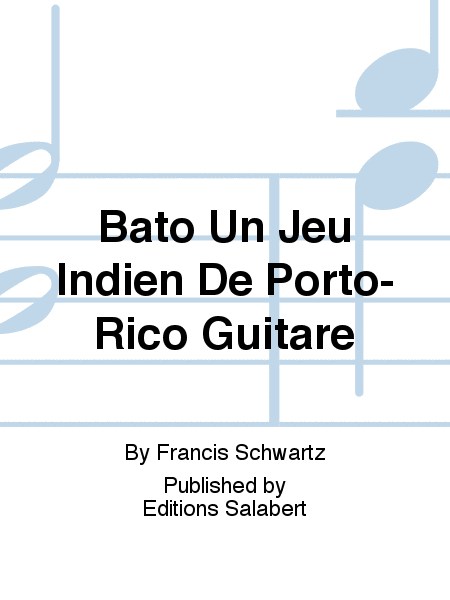Bato Un Jeu Indien De Porto-Rico Guitare
