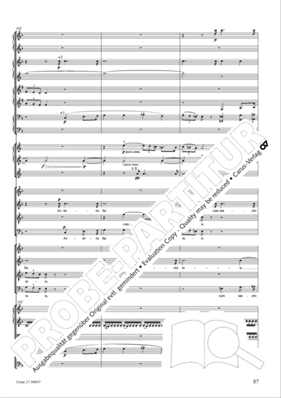 Quattro pezzi sacri Orchestra scores gallery preview page 88