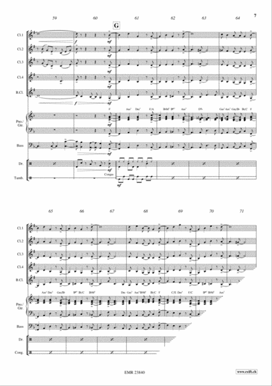 Birdland Birdland Clarinet scores gallery preview page 7