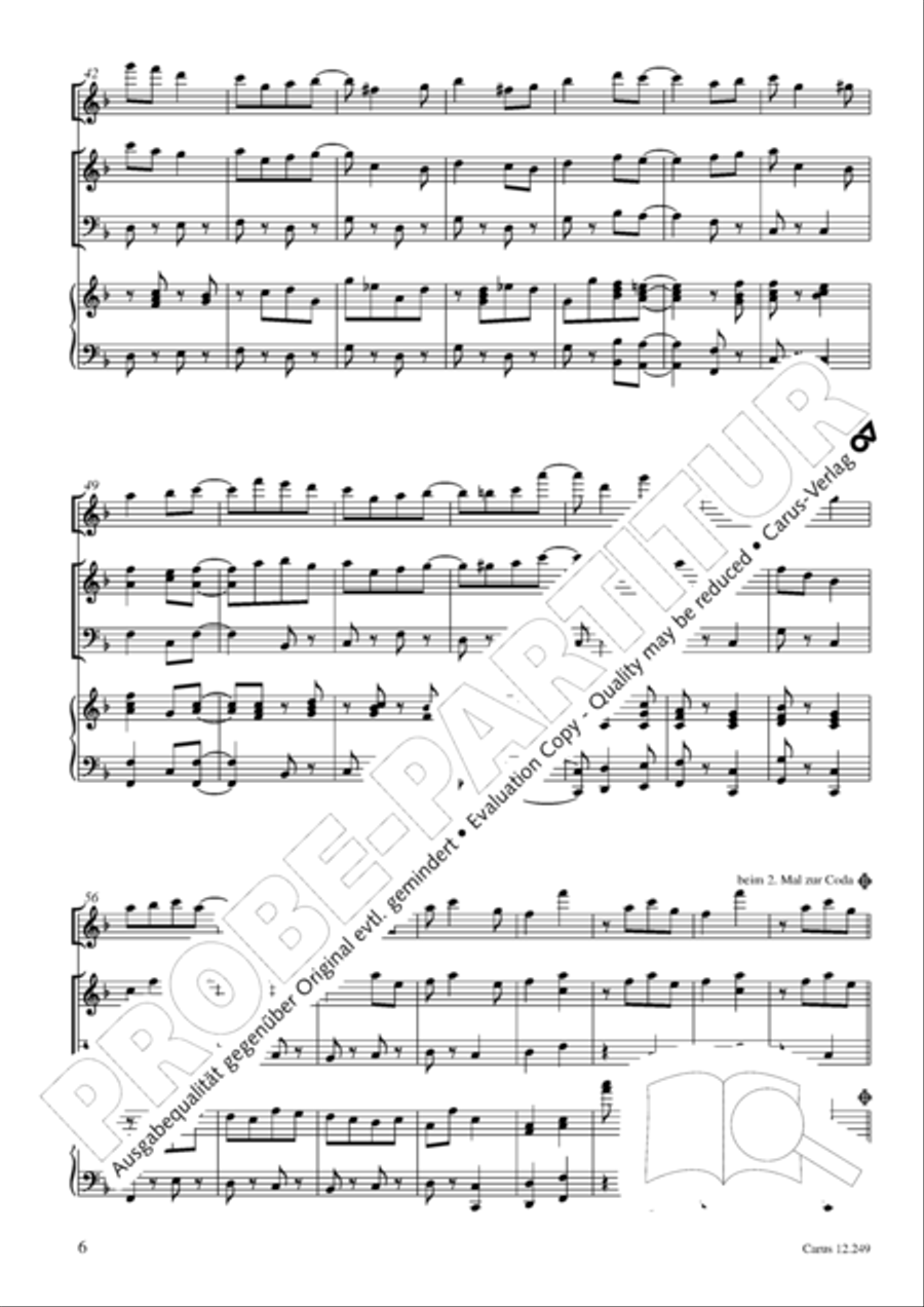 Mause in der Michaelskirche 4-Part scores gallery preview page 7