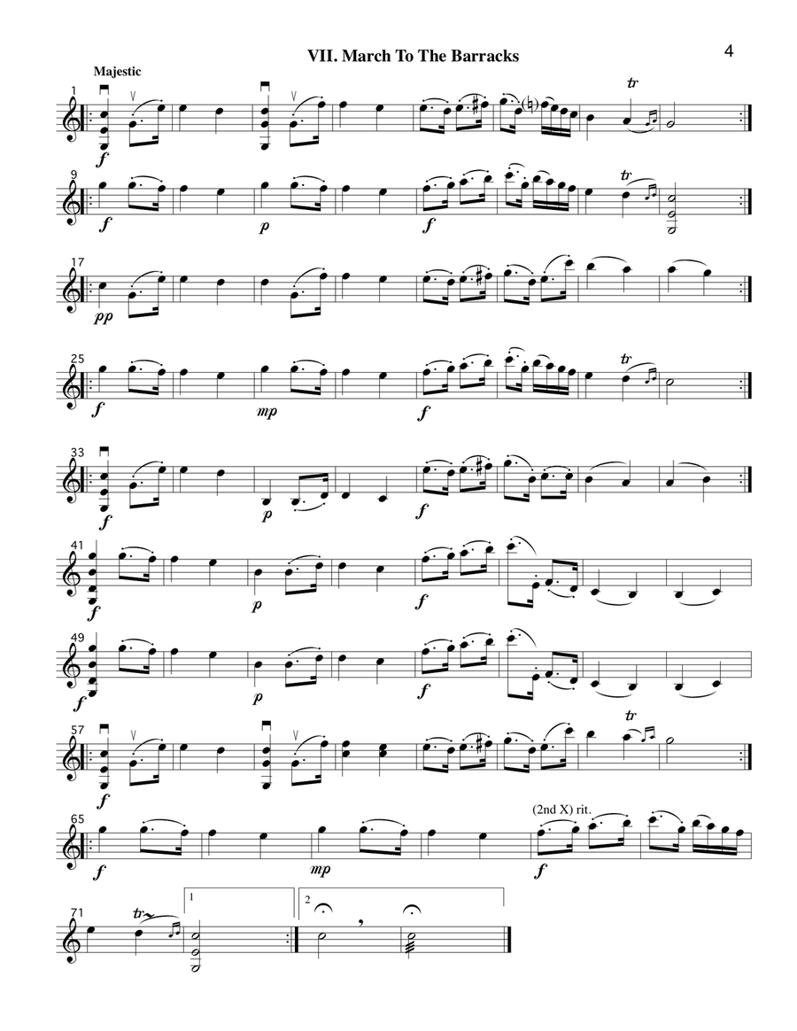 Boccherini Music from Master and Commander (arr. for String Quartet) op. 6 No. 30) String Quartet scores gallery preview page 4