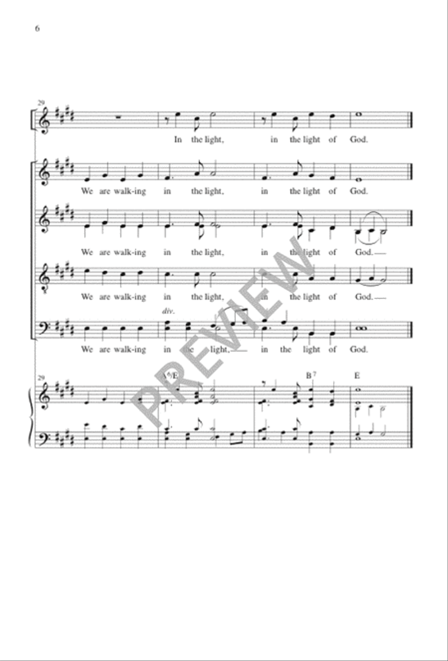 Two Songs of Light 4-Part scores gallery preview page 7