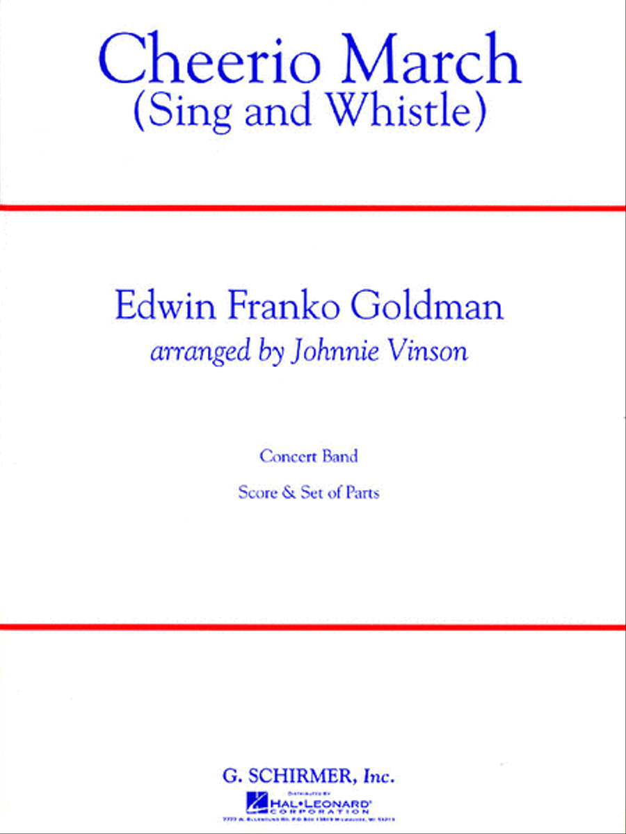 Cheerio March (Sing and Whistle) Concert Band scores gallery preview page 1