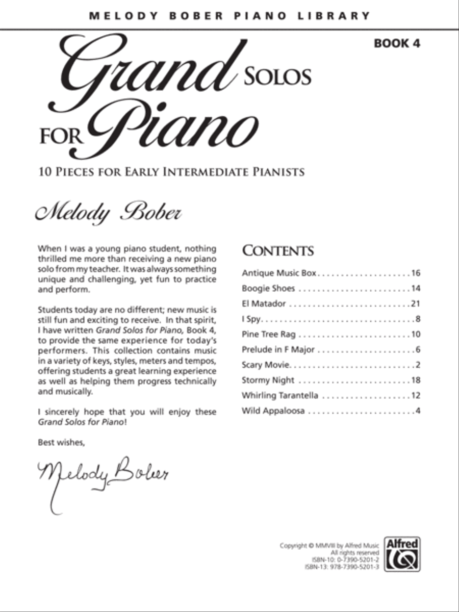 Grand Solos for Piano, Book 4 image number null