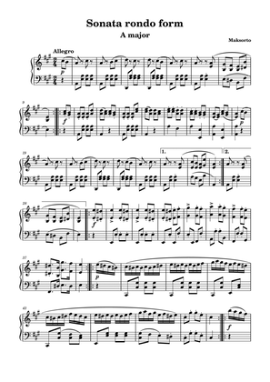Sonata rondo form_A major