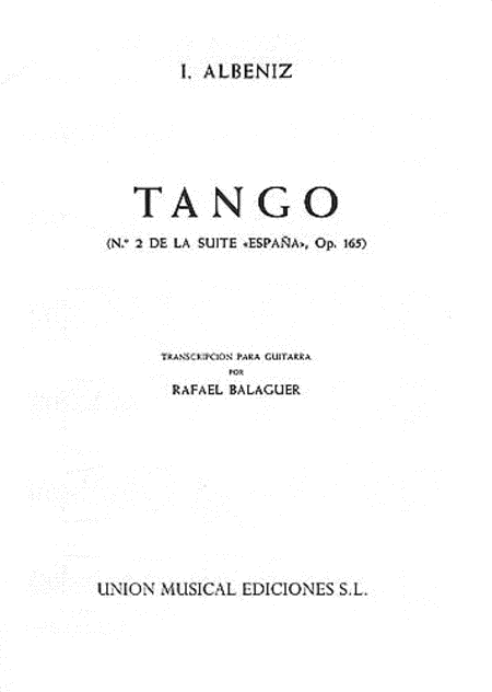Albeniz Tango (espana) (balaguer) Guitar