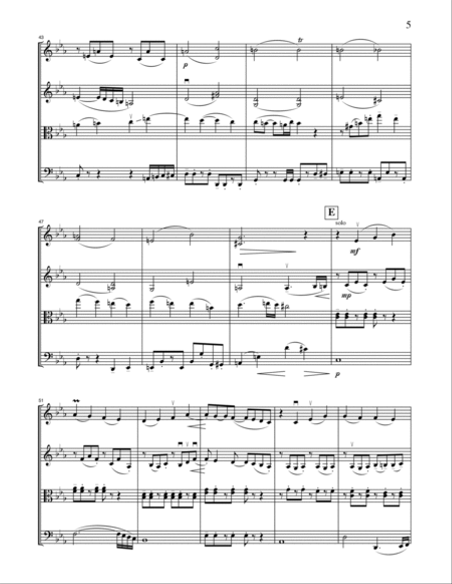 Tanguori (string quartet) String Quartet scores gallery preview page 5