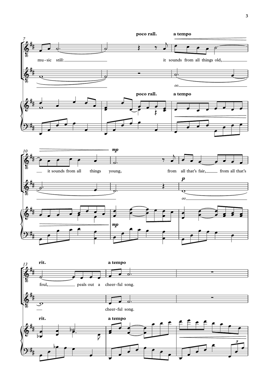 There alway something sings Unison Choir scores gallery preview page 3