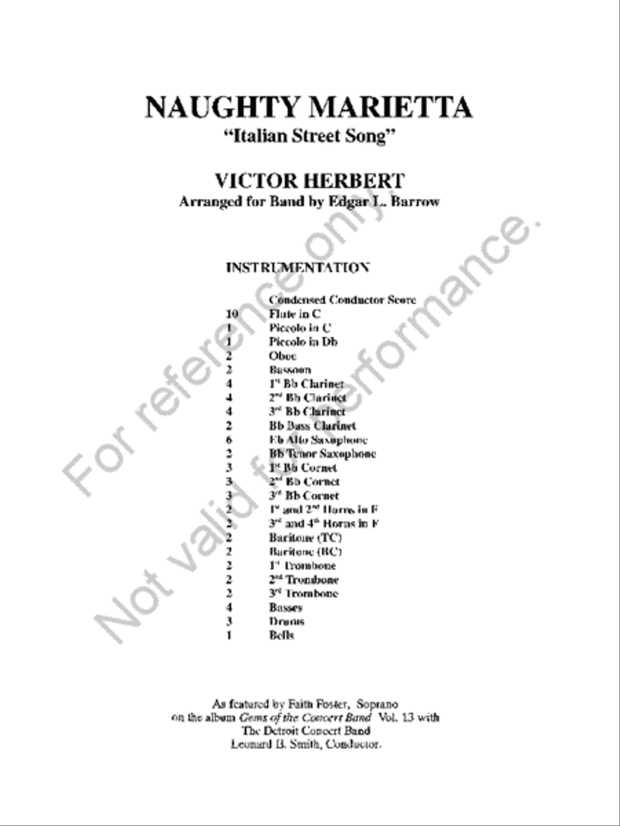 Italian Street Song Concert Band - Sheet Music page 2