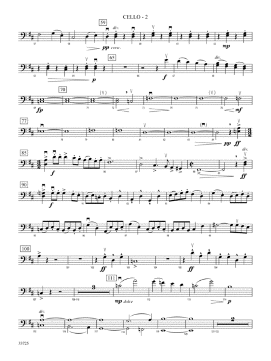 Carolan's Concerto: Cello String Orchestra scores gallery preview page 2