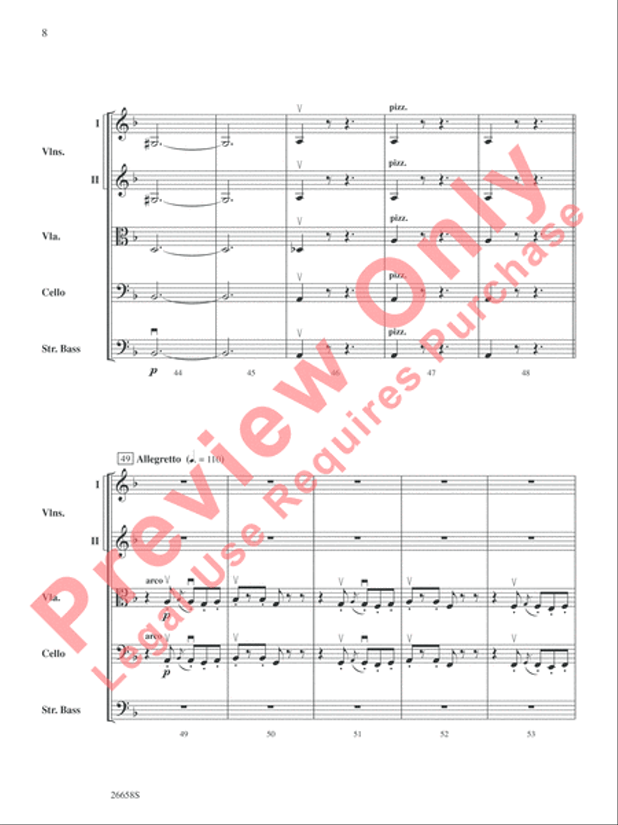 Halloween Spooktacular String Orchestra scores gallery preview page 9