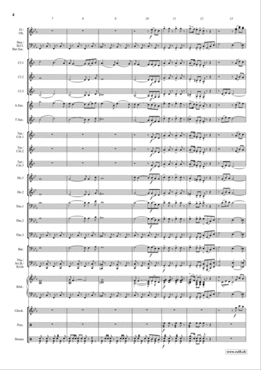 Shalom Shalom Concert Band scores gallery preview page 5