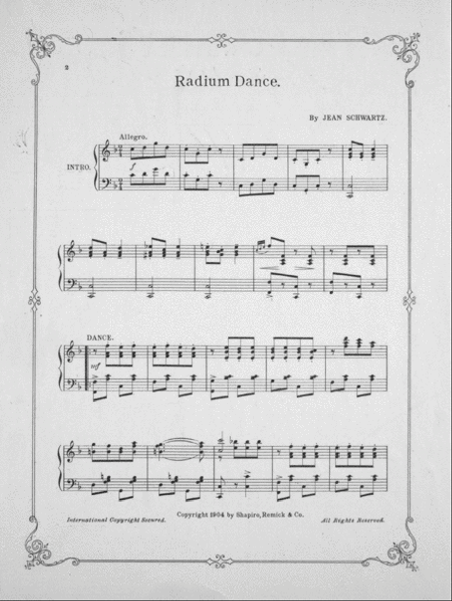 Radium Dance Piano Solo scores gallery preview page 2