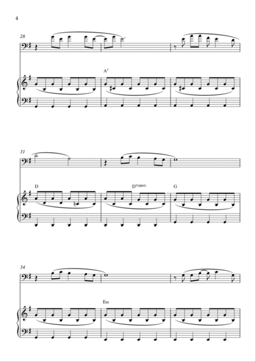 Every Breath You Take Piano scores gallery preview page 4
