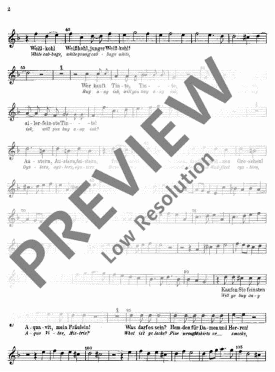 Londoner Straßenrufe Londoner Straßenrufe Violin scores gallery preview page 3