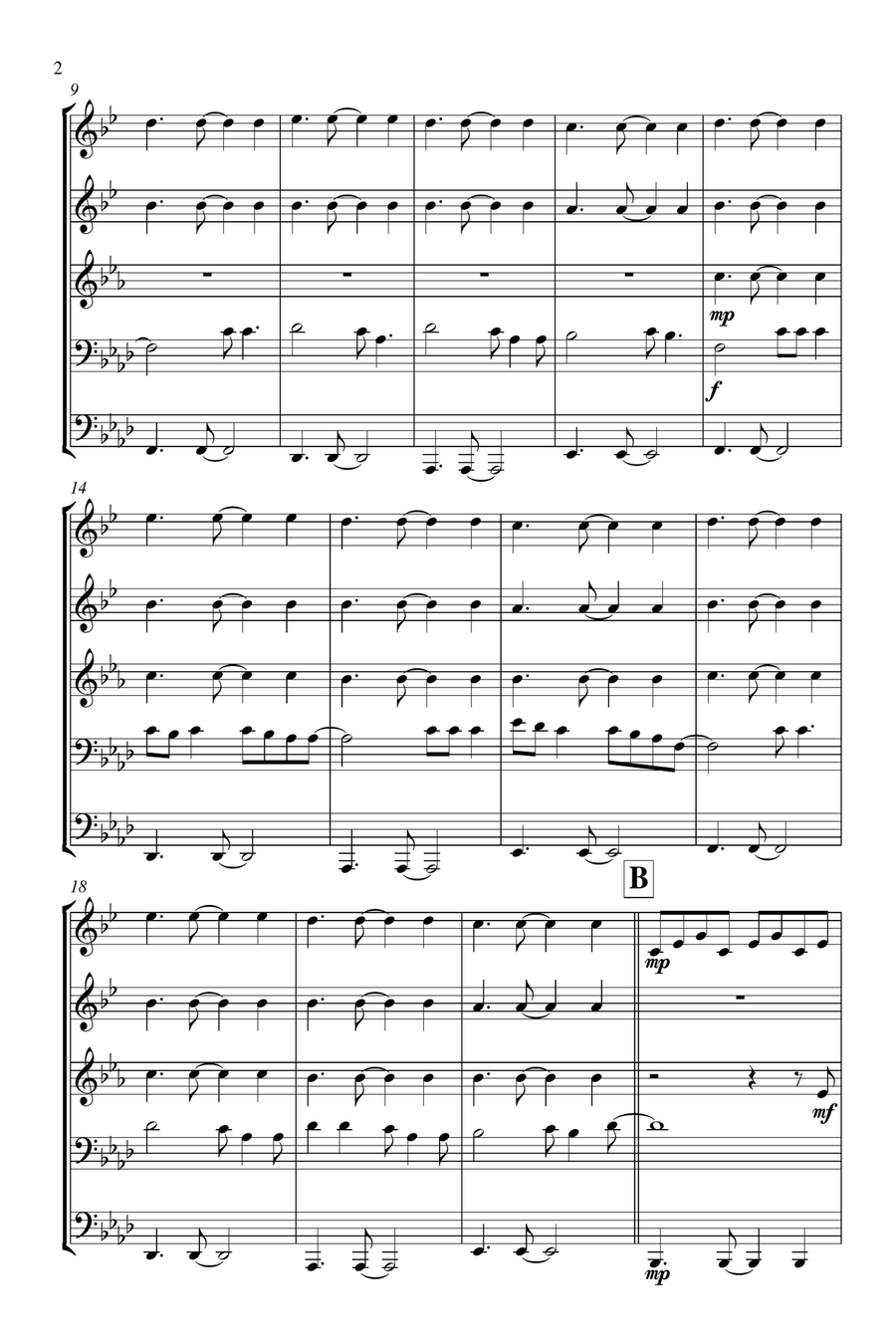 All Of Me All Of Me Brass Ensemble scores gallery preview page 3
