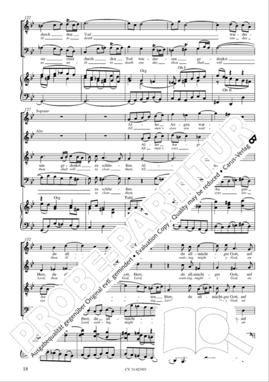 Thou very God and David's Son (3rd version) (Du wahrer Gott und Davids Sohn) 4-Part scores gallery preview page 19