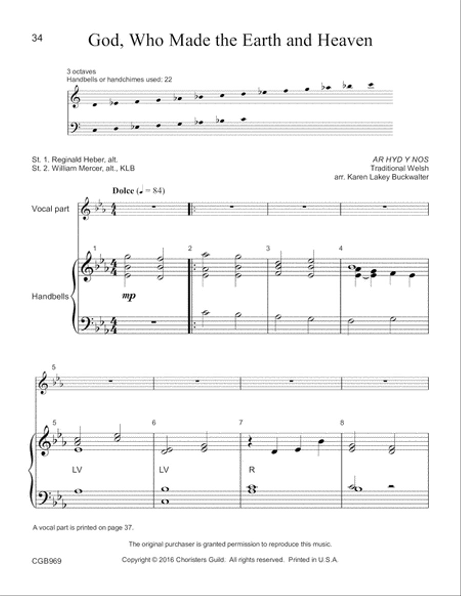 Ring and Sing the Seasons Handbell Choir scores gallery preview page 17